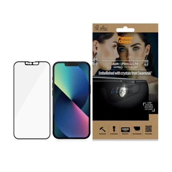 Screen Protector Iphone 13 | 13 Pro Panzerglass Edge-To-Edge - Black